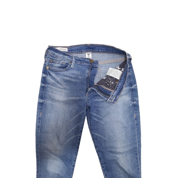 True Religion Halle Mid Rise Super Skinny Raw Hem Ankle Jeans Size 27 - Picture 6 of 11